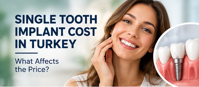 Single tooth implant cost in Turkey