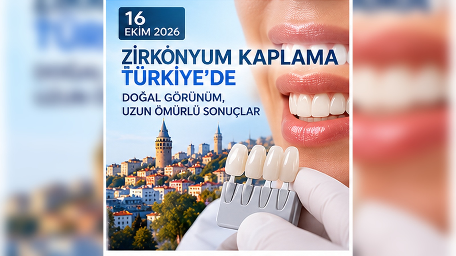 Zirkonyum kaplama Türkiye estetik diş tedavisi