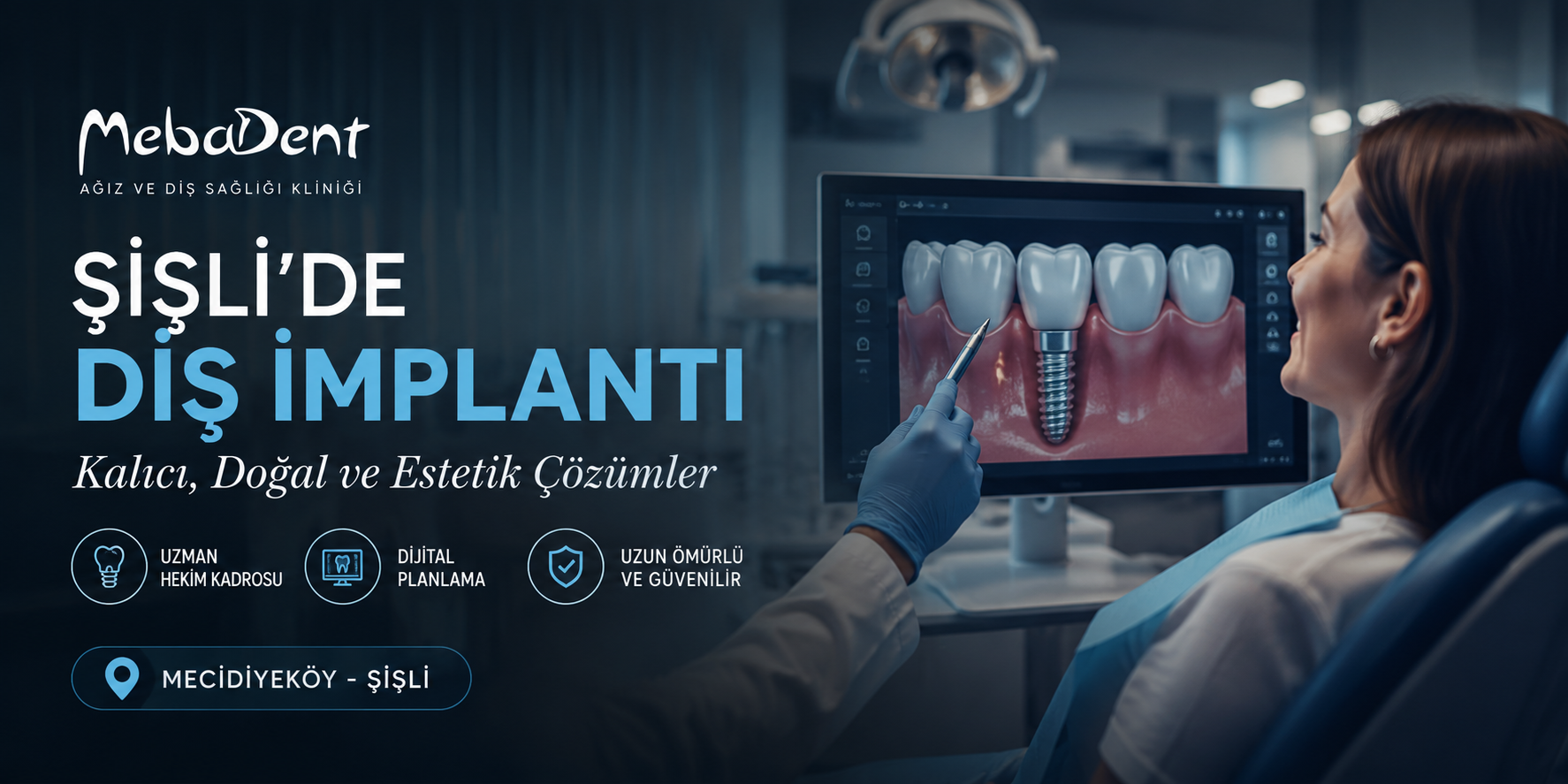 Şişli'de Diş İmplantı Tedavisi: Kalıcı ve Doğal Gülüşe Giden Yol