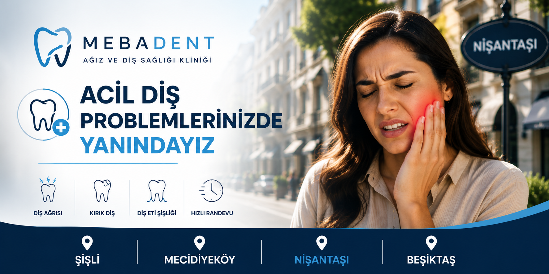 Nişantaşı’nda Diş Ağrısı Yaşayanlar Ne Yapmalı? Acil Diş Tedavileri Rehberi