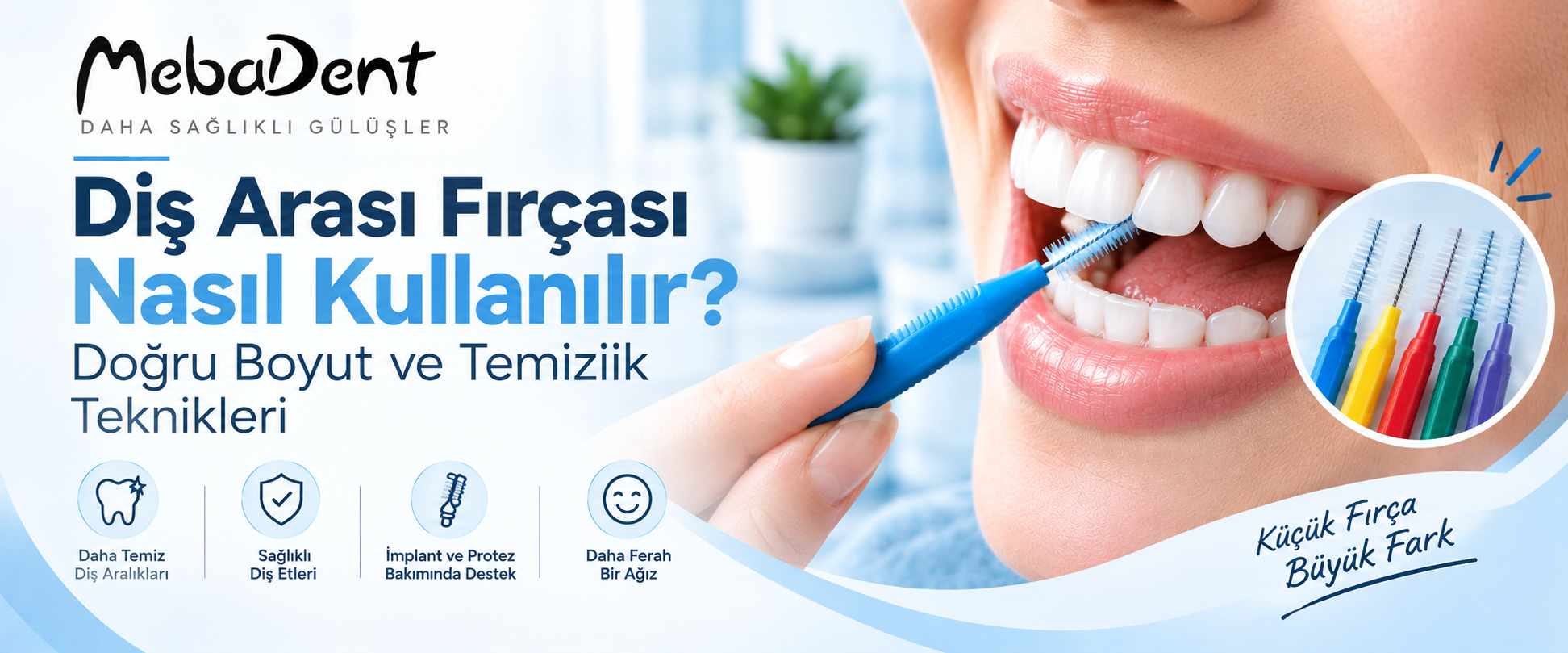Diş Arası Fırçası Nasıl Kullanılır? Doğru Boyut ve Temizlik Teknikleri